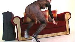 Nylon sexy babe squizing tits porn video